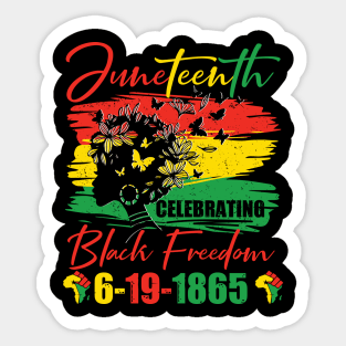 Juneteenth Celebrating Black Freedom Sticker